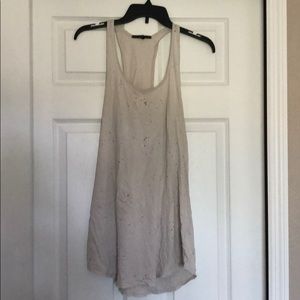 Truly Madly Deeply size S cream burnout tank top